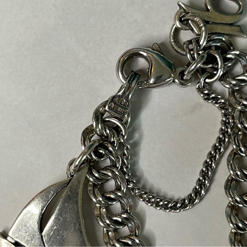 James Avery Charm Bracelet With 2 Charms Sailboat Sixteen 6.5” - Picture 6 of 7